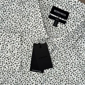 NWT Bonobos Tech Long Sleeve Button Down Men's XL Slim Green White Petra Floral